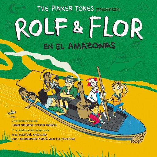 Rolf & Flor es una serie de cd/libros bilingües creados por @thepinkertones, ilustrados por Miguel Gallardo y publicados por Alba Editorial.