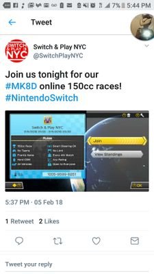 DCSwitchGang's profile picture. DC /DMV #NintendoSwitch owners who want to play with each other.

Weekly Games: 
#MarioKart8Deluxe at 9PM Fridays
#Splatoon2 at 11PM Fridays 

#DCSwitchGang