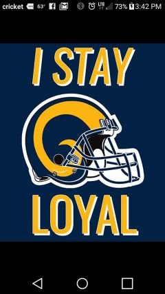 Everyday is a football kind of day.  L.A RAMS ALL DAY EVERYDAY!!!          HORNS UP!!!