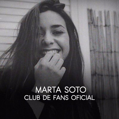 Twitter del Club de Fans Oficial de @MartaSoto Email: clubfans.martasoto@gmail.com