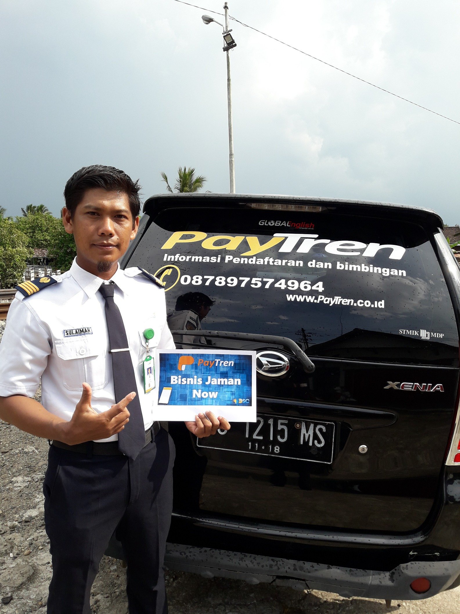 saya karyawan BUMN PT KAI dan menjalan kan bisnis PAYTREN tujuan membatu orang lain biar mempermuda transaksi lewat satu aplikasi yaitu paytren