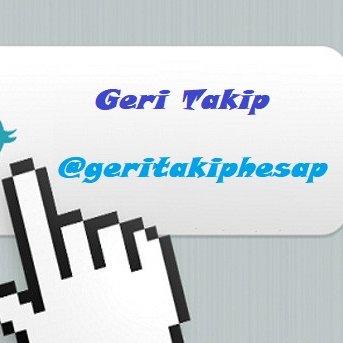 Geri Takip Hesabı 
#GeriTakip
#Follow #FollowBack #TakipEdeniTakipEderim