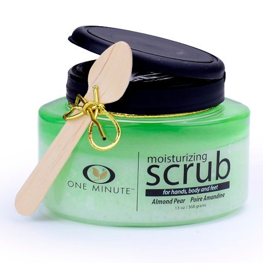 One Minute Manicure hand, foot and body scrubs gently exfoliate, recondition and nourish your skin in one easy step.