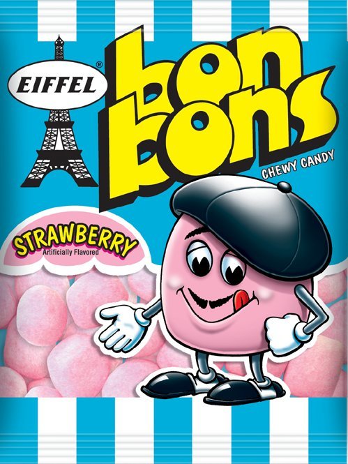 EIFFEL bonbons are delicious chewy candy unlike anything else! Strawberry and Apple flavors are available in retail stores.