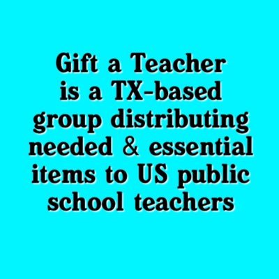 Nonprofit in TX helping public-school teachers across the US get the items they need for their classrooms without buying it out of their own pocket. Email us!