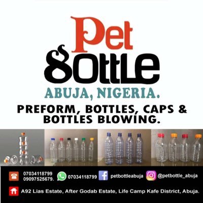 We are pet bottles supplies in Abuja              minimum order is 💯pieces on each bottle we produce the bottles and sells @ wholesale 07034118799