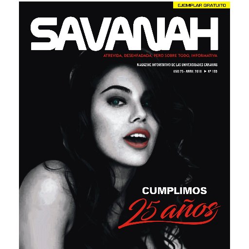 SavanahRevista's profile picture. Atrevida, desenfadada, divertida, pero sobre todo informativa.