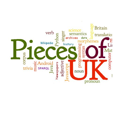 piecesofuk's profile picture. It's Pieces Of UK, Linguistics, Wikidata, SPARQL, Data, Visualisation, Genealogy, History, p5.js, Observable