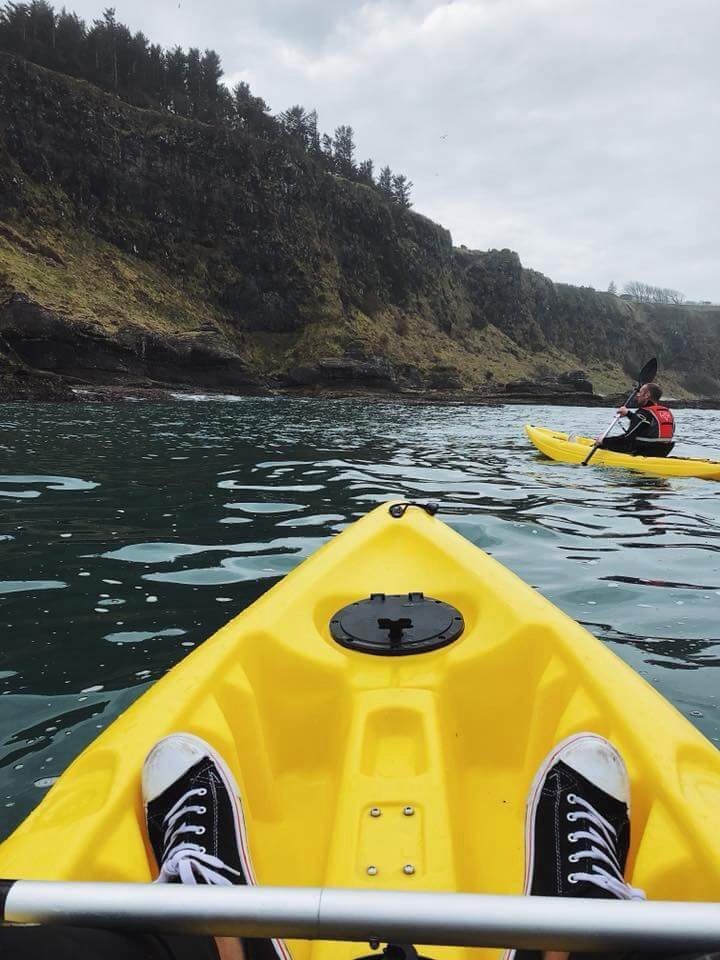Kayaking tours on the Beautiful North Antrim Causeway Coast. Giving you the chance to explore the rugged scenery and the unique wildlife in the area.