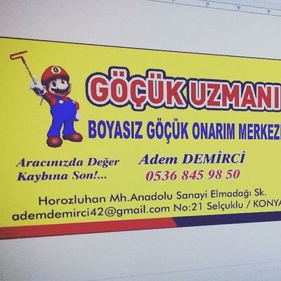 Konya Boyasız Göçük, Konya göçükcü, Konya Boyasız Göçük Düzeltme Selçuklu, Konya Dolu Hasar Onarımı, Konya Dolu Hasarı Düzeltme, Konya Dolu Hasar