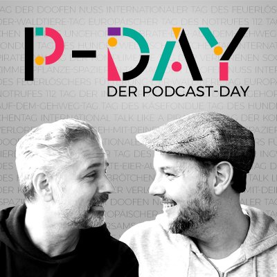 Podcast_Day_'s profile picture. P-Day steht für Podcast-Day und ist ein Podcast mit Patrice und Alex. In jeder Folge widmen sich die beiden dem jeweiligen Welttag.