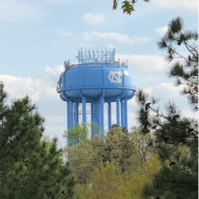 A million gallons of water sloshing around at the top of the @UNC campus. All about #GoHeels and life-sustaining fluids. I put the “bath” in #GDTBATH