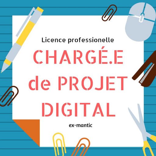 Licence Pro #MANTIC : Management des #NTIC / Nouveau nom rentrée 2018 :  Chargé·e de projet #digital #ProDige #IUTStJerome #Marseille #AMU  👩‍💻👨‍💻