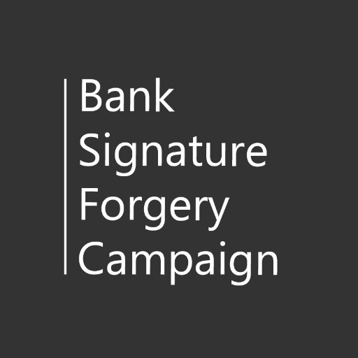 Join the campaign to expose alleged industrial-scale forgery of banks signatures on banks court documents in cases against customers.