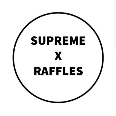 SUPREME X RAFFLES // Every week there will be up to 2 raffles // payment will be done through PayPal // Live video during the draws supremexraffles@gmail.com