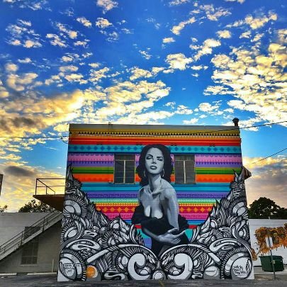 San Antonio based mural duo Nik Soupe and Shek Vega
