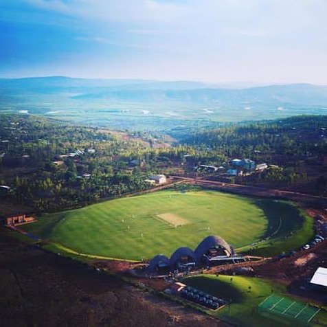 The first international cricket stadium in Rwanda.
