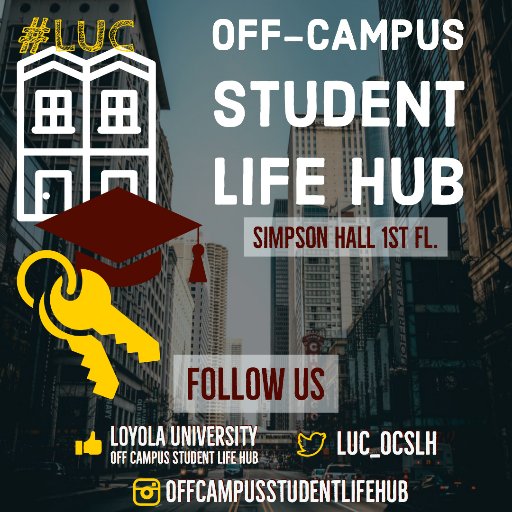 Official account for LUC's Off Campus Student Life Hub. Updates for all your off campus living, commuter needs and events going on around campus!