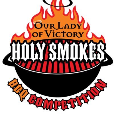 We Smoke. We Eat . We Jesus. We are Our Lady of Victory! #KCBS Comp is Aug 4, 2018 or check back for one of our many other cookouts. #bbqfamily #BBQ