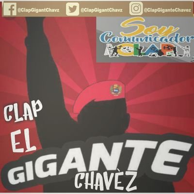 clapgigantchavz's profile picture. #SoyComunicadorClap
@ClapElGiganteChavez
#CapachoViejo
100% REVOLUCIONARIO
Declaro que es mi PATRIA el Ideal, mas Sublime De mi Vida!
Viva Chavez..CARAJO!