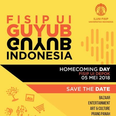 iluni_fisipui's profile picture. Akun Resmi ILUNI FISIP UI. Sekre. Gedung Nusantara 1, FISIP UI, Depok. https://t.co/uRGJj0GtG3 email:sekretariat-ilunifisip@ui.ac.id