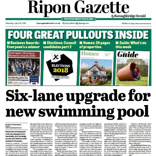 The Ripon Gazette newshound who keeps an eye on current affairs in Ripon, Boroughbridge and Masham.
Email us at news@ripongazette.co.uk or ring 01423 707523.