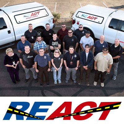 MCDOT's REACT (Regional Emergency Action Coordinating Team) provides on-call emergency traffic management services. Contact: markbrown2@mail.maricopa.gov