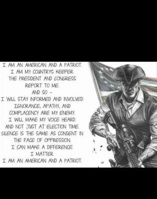 I have no loyalties to any political party.
I refuse to be programmed.
I am a American Patriot!