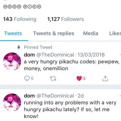 Roblox Code Lover On Twitter Codes For Very Hungry Pikachu - roblox code lover on twitter codes for very hungry pikachu