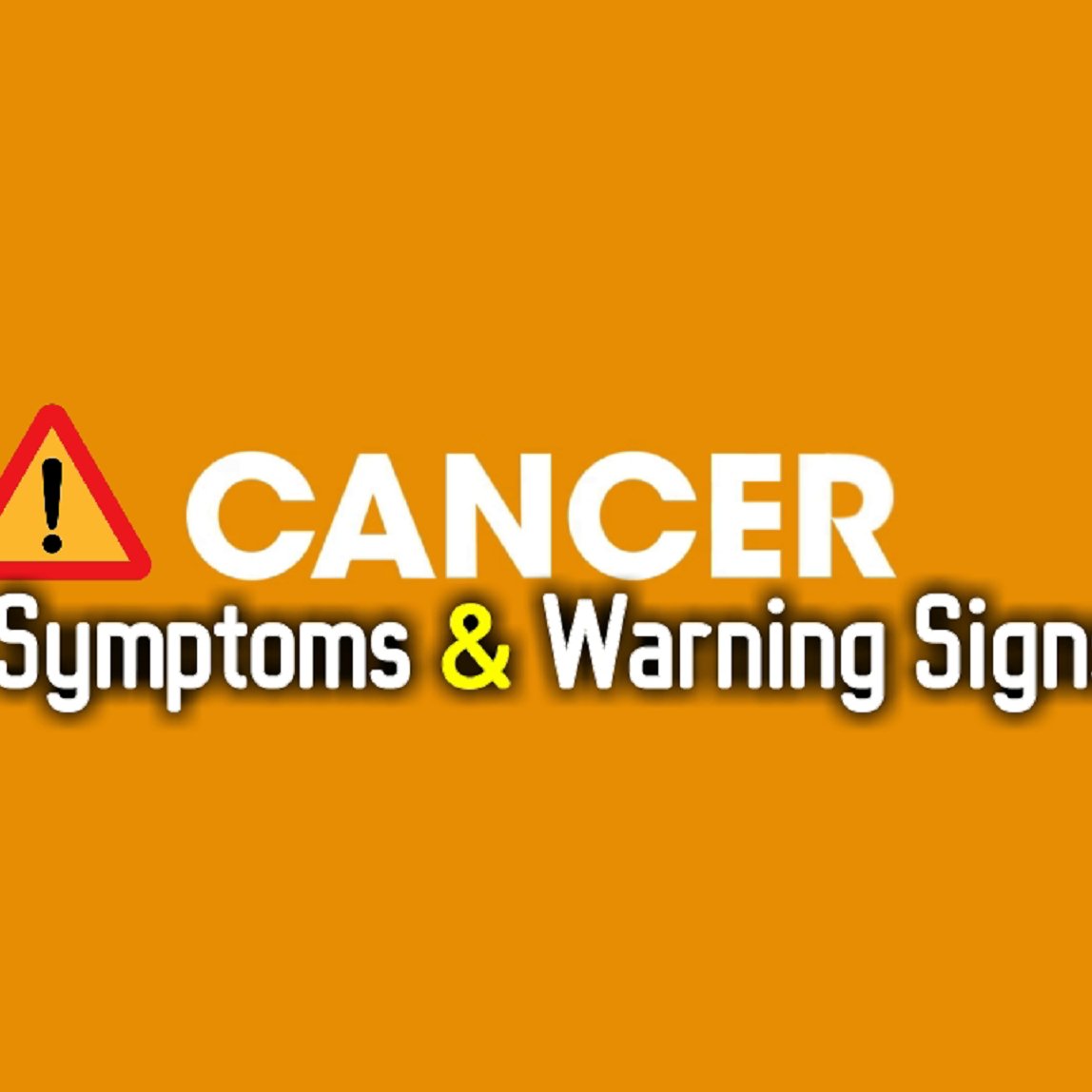 Protect yourself by knowing the symptoms to look out for. 
This Chanel discusses about the Symptoms & Warning Signs Of Cancer Everyone Should Know About.