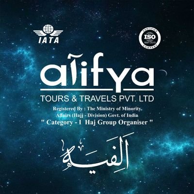 alifyatt's profile picture. Alifya Tours & Travels Pvt. Ltd is an Organizer of Hajj, Umrah, and Ziyarat Tours. Since 1985, we mainly concentrate on the tourism package for Hajj and Umrah.