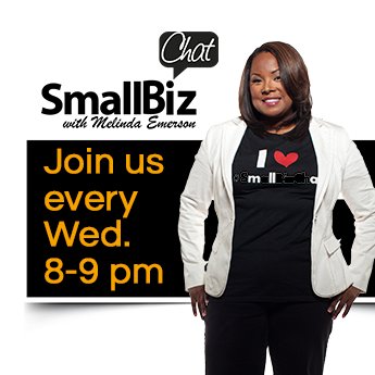 #SmallBizChat Weds. 8-9p EST. A weekly twitter talk show dedicated to helping you succeed as your own boss. Start-ups welcome! Host: @smallbizlady