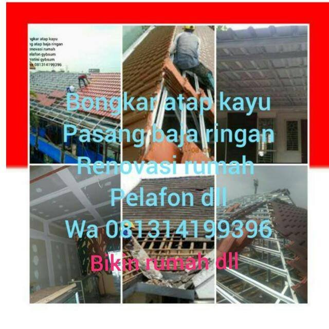 JakartaBaja's profile picture. Kami melayani 
Bongkar atap kayu
Pasang baja ringan
Renovasi rumah
Bikin rumah
Plafon pratisi dll
Wa      081314199396
Jakarta depok bekasi tanggerang
Bogor
Dll