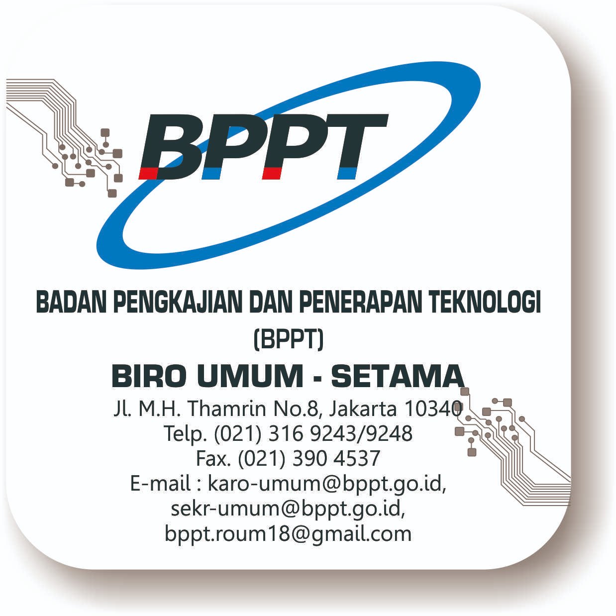 Biro Umum BPPT 2018