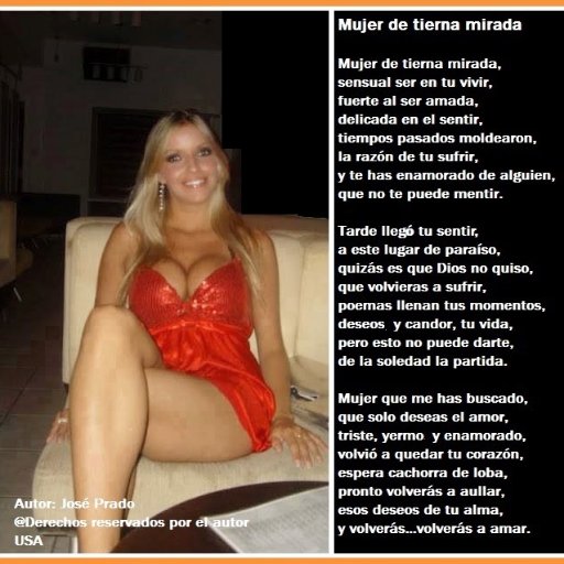 Mujer de esperanza, cariñosa y tierna, deseo lo mejor para el mundo