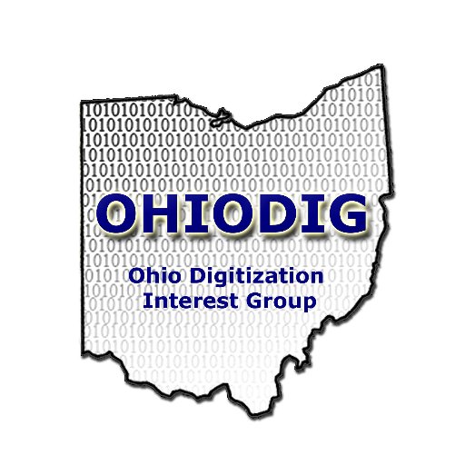 Ohio Digitization Interest Group meets up (virtual/inperson) for sharing on cultural heritage digitization/access/digipres. Jan/Mar/May/Jul/Sep/Nov