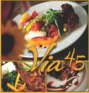 Via45, rustic Italian food at it's best, including vegetarian, gluten-free & vegan  ...think of the possibilities