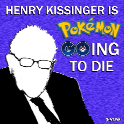A leftist pod with a rotating cast of SJWs, Henry Kissinger Is Pokemon Going To Die. NOT A THREAT! Just a fact.
https://t.co/Bcp7yBIqDq