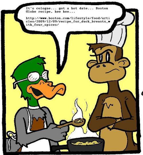 food savings from the outer rim... chef monk and pate comic strip... frugal and innovative cooking techniques that border quantum limitations... FUN.