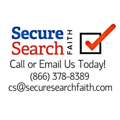 Secure_Faith's profile picture. SecureSearch Faith is a company that processes background screening and vetting for faith based organizations, staff or volunteers.