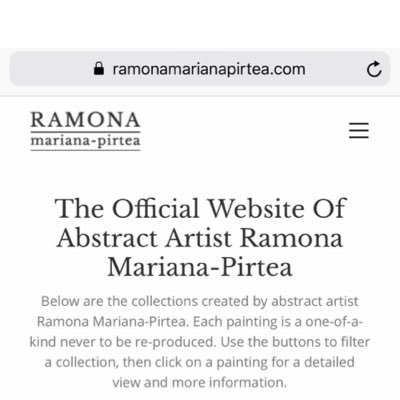 Etsy shop of Abstract Artist Ramona Mariana Pirtea