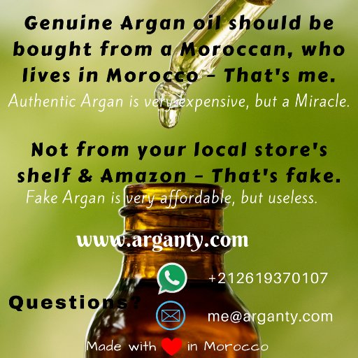 Get Genuine Argan Oil From a Moroccan Seller who Lives in Morocco https://t.co/xZU23K7VjB