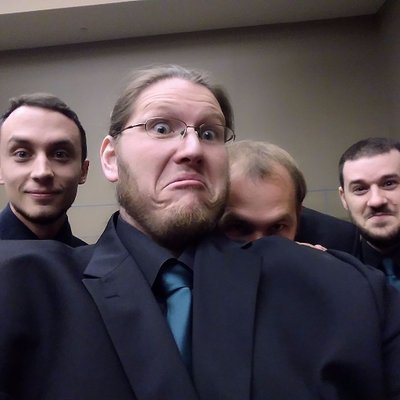 A barbershop quartet of men in the Kansas City area. We also sing with @CSchorus