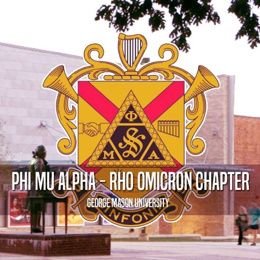 We are the Rho Omicron Chapter of Phi Mu Alpha Sinfonia Fraternity of America located at George Mason University.
