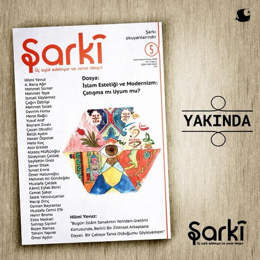 Üç Aylık Edebiyat Ve Sanat Dergisi  Şarkı okuyanlarındır... Satın almak için https://t.co/m3qCgCIP4b ziyaret ediniz.
İletişim: sarkidergisi@gmail.com