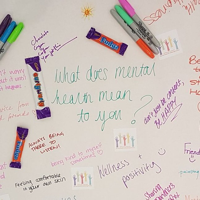 We are Edinburgh University’s Mental Heath & Wellbeing Society: a student-run group aiming to raise awareness of mental health and improve wellbeing in students