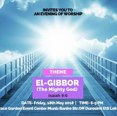 An evening of worship...Once a Month. The  Father seeks only One Group..Worshippers, to Worship Him in Spirit and in Truth not minding Denomination. See u there