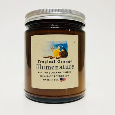 Illumenature candles are hand poured using 100% soy wax, as well as premium scented oils & color. Our glass jars are made in the USA.