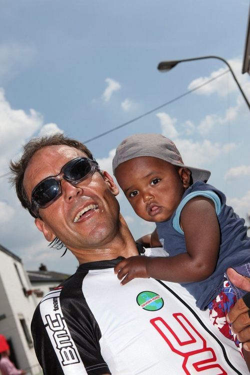 Een levensgenietende fietser en trotse papa van Yordan