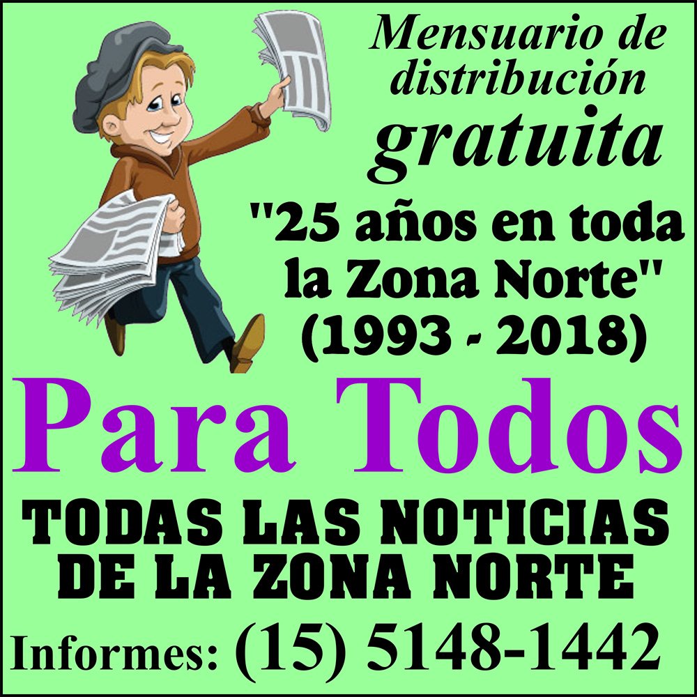 Periódico Para Todos es un medio de comunicación de la Zona Norte del Conurbano Bonaerense, con noticias e información general